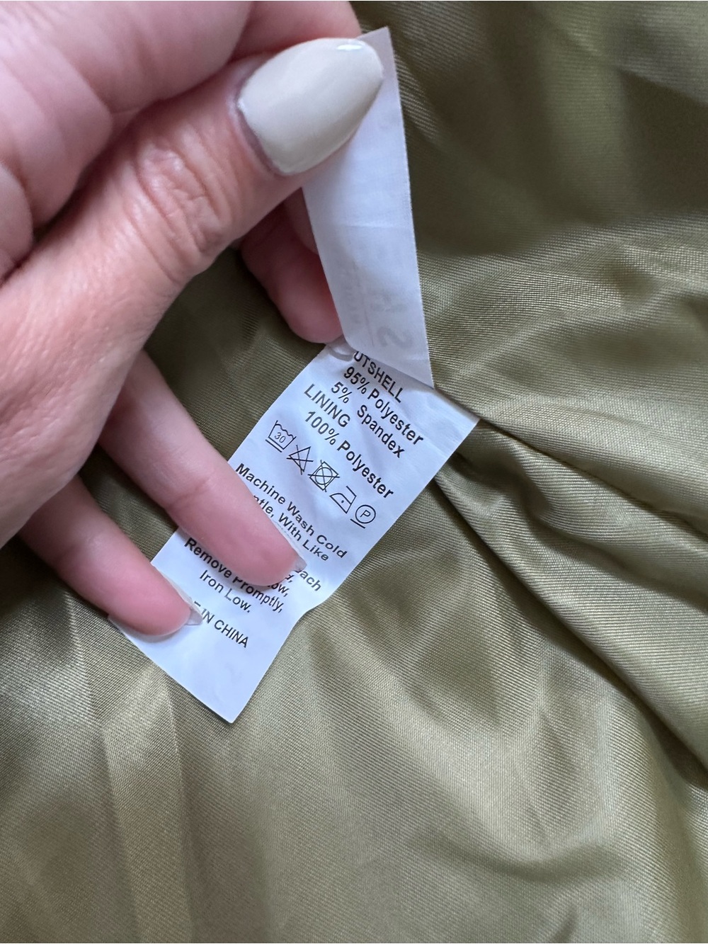 SHEIN Olive Green Quilted Women's Puffer Jacket - Picture 6 of 7